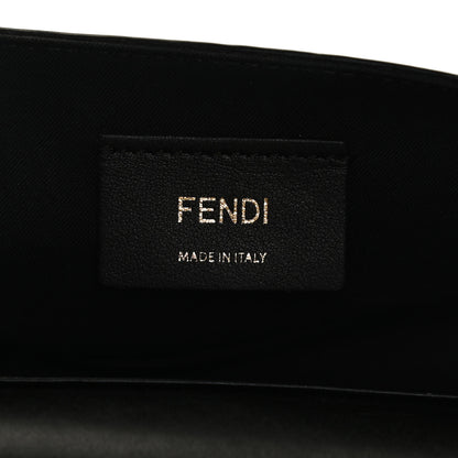 Fendi Vitello Liberty F is Fendi Bi-Color FF 1974 Embossed Envelope Belt Bag Maya Black 6 of 12