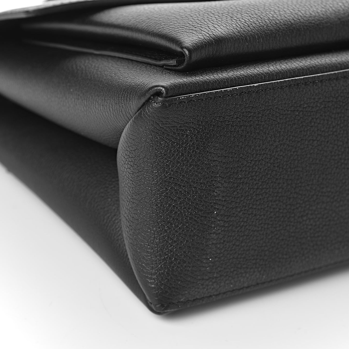 Soft Calfskin My Lockme Top Handle Black
