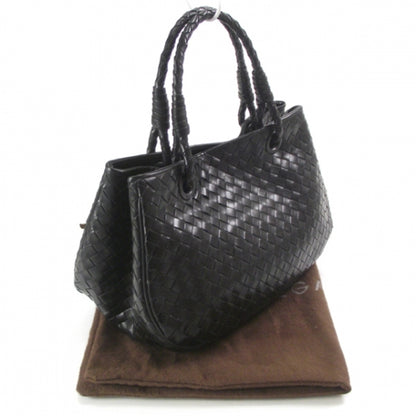 Bottega Veneta Leather Intrecciato Woven Tote Nero 3 of 9