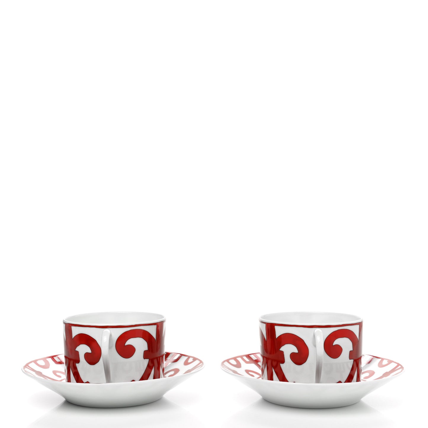 Porcelain Balcon du Guadalquivir Tea Cup and Saucer Set of 2