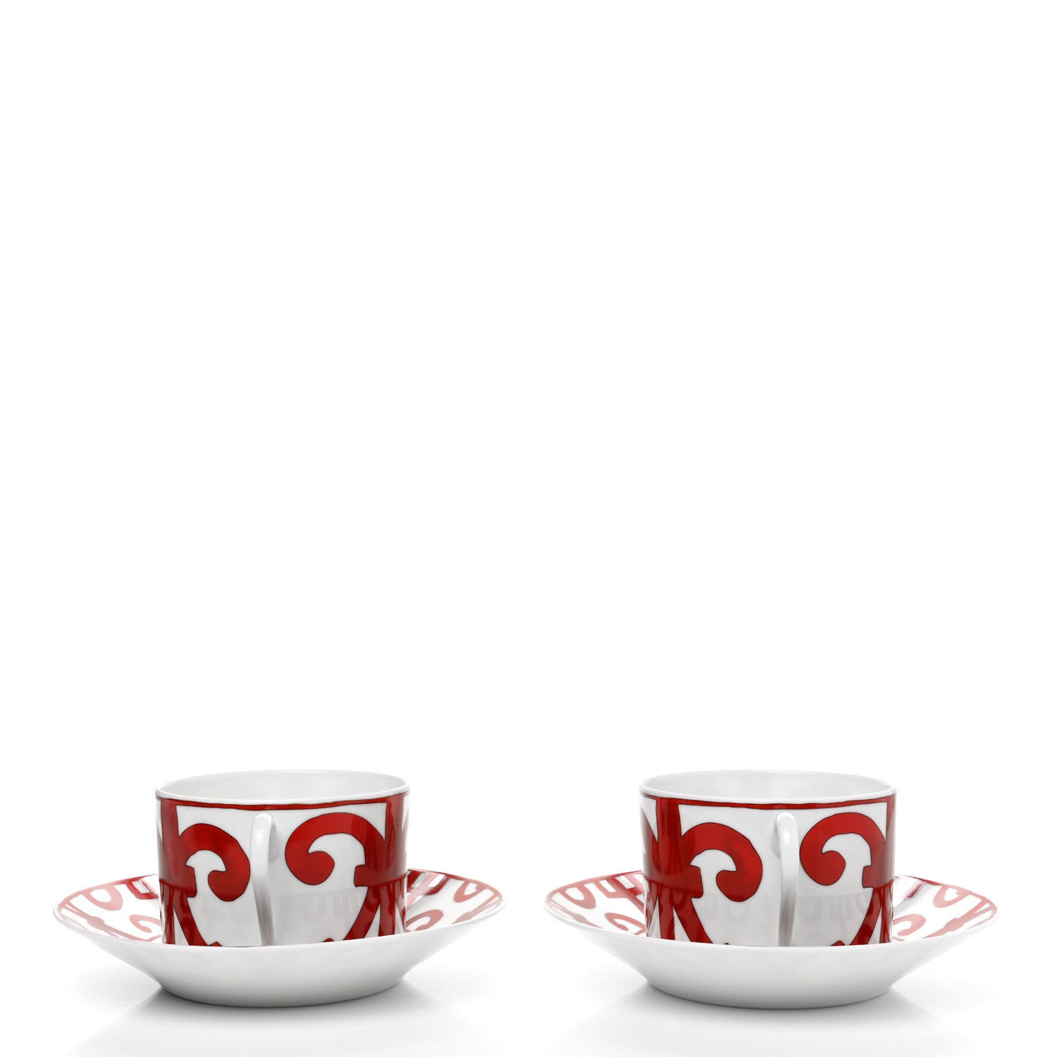 Hermes Porcelain Balcon du Guadalquivir Tea Cup and Saucer Set of 2 4 of 10