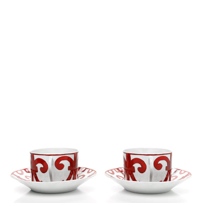 Hermes Porcelain Balcon du Guadalquivir Tea Cup and Saucer Set of 2 4 of 10