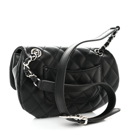 Chanel Calfskin Quilted CC Uniform Flap Belt Bag Black 3 of 11