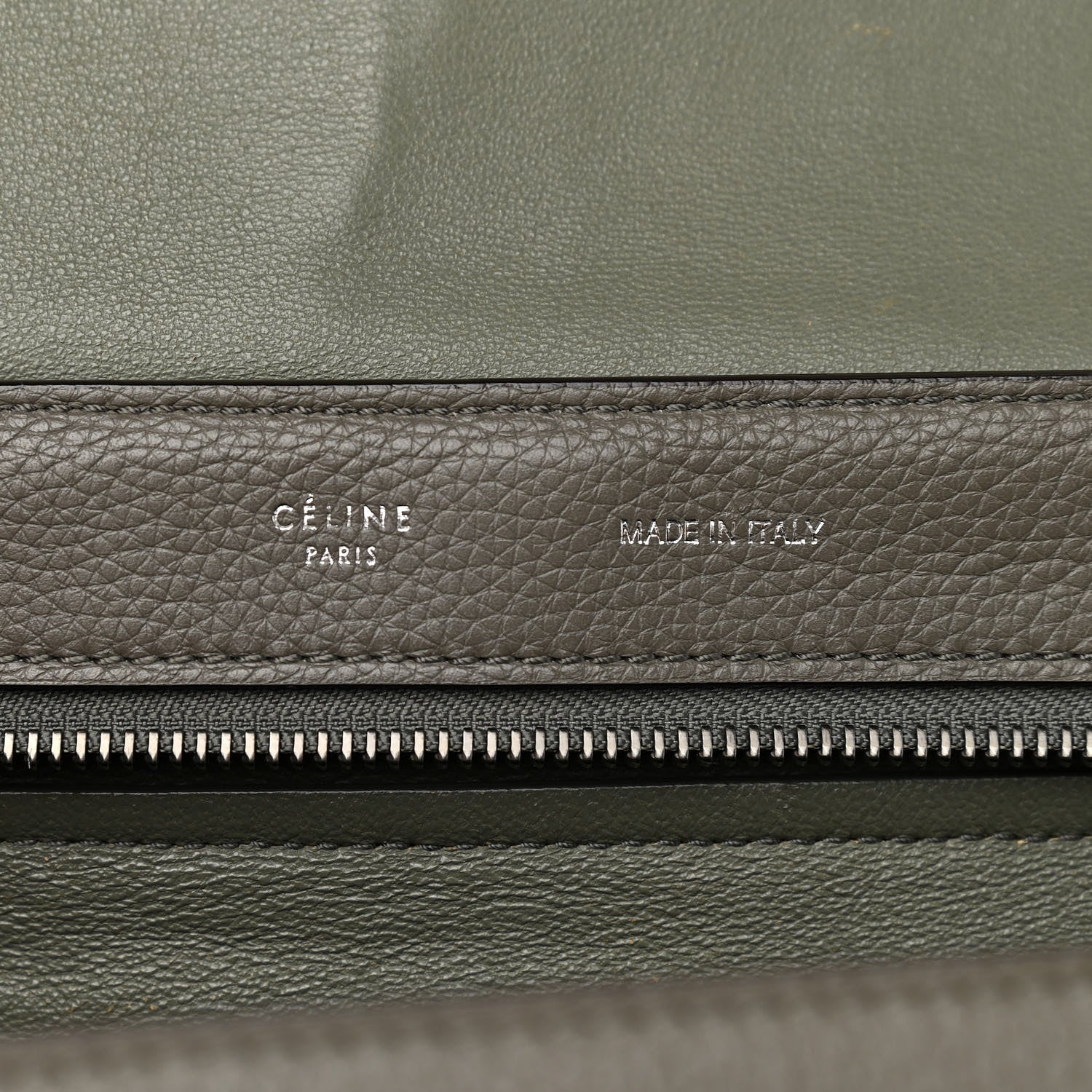 Celine Calfskin Suede Large Trapeze Grey 6 of 18