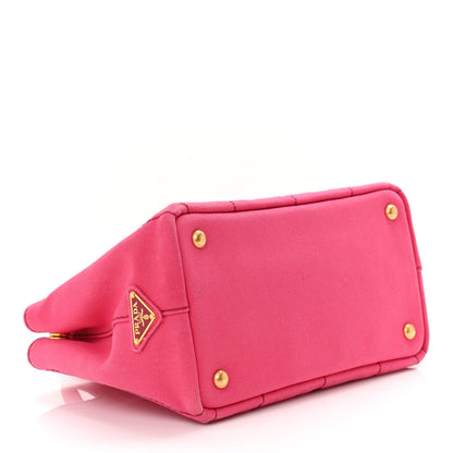 Prada Canapa Small Logo Tote Peonia 4 of 11