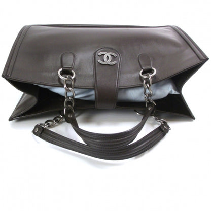 Chanel Calfskin Open Tote Chain Briefcase Bag 6 of 12