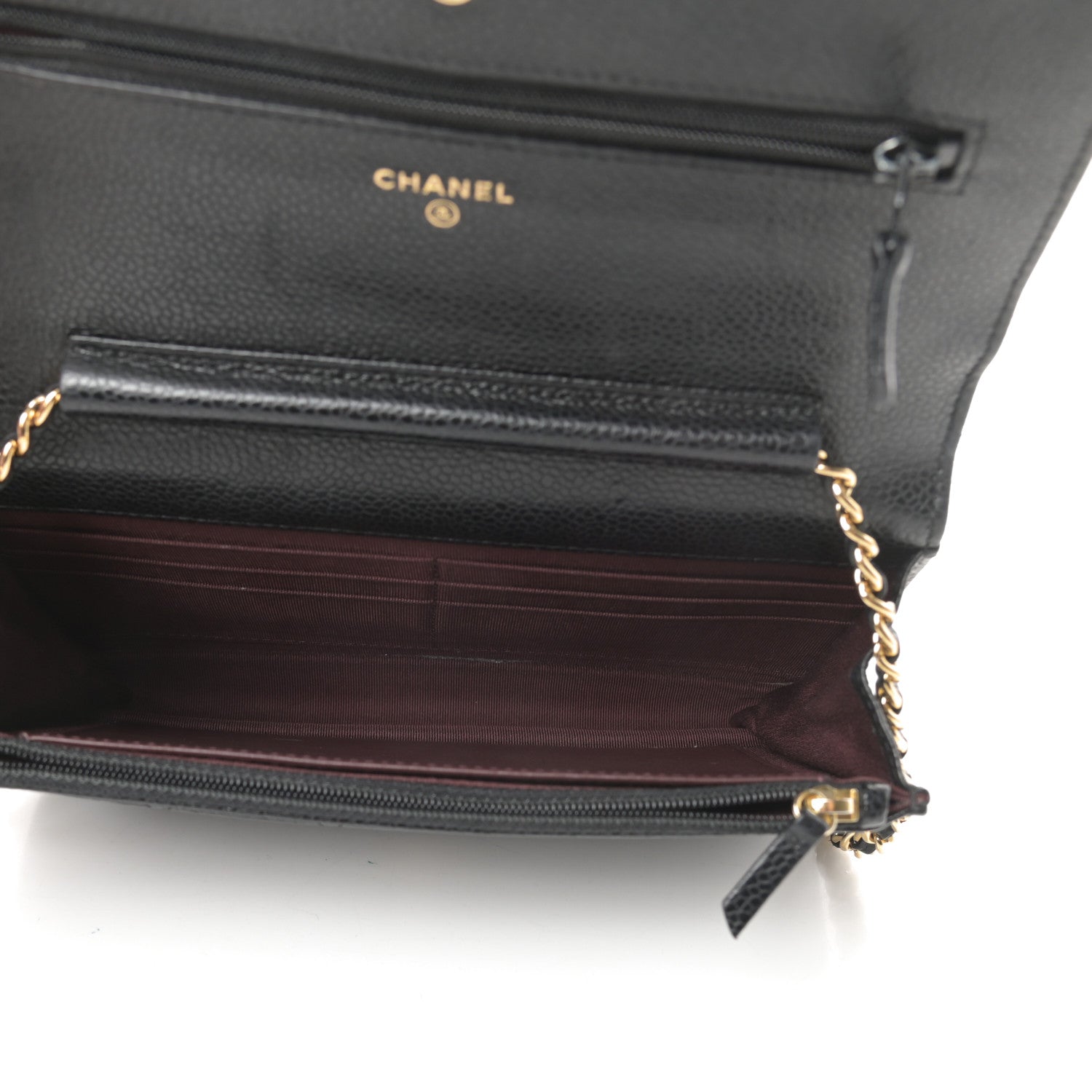 Chanel Caviar Quilted Wallet On Chain WOC Black 5 of 14