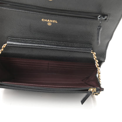 Chanel Caviar Quilted Wallet On Chain WOC Black 5 of 14