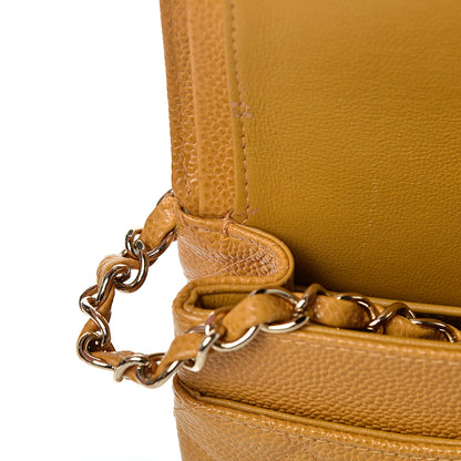 Chanel Caviar Quilted Medium Double Flap Yellow 11 of 11