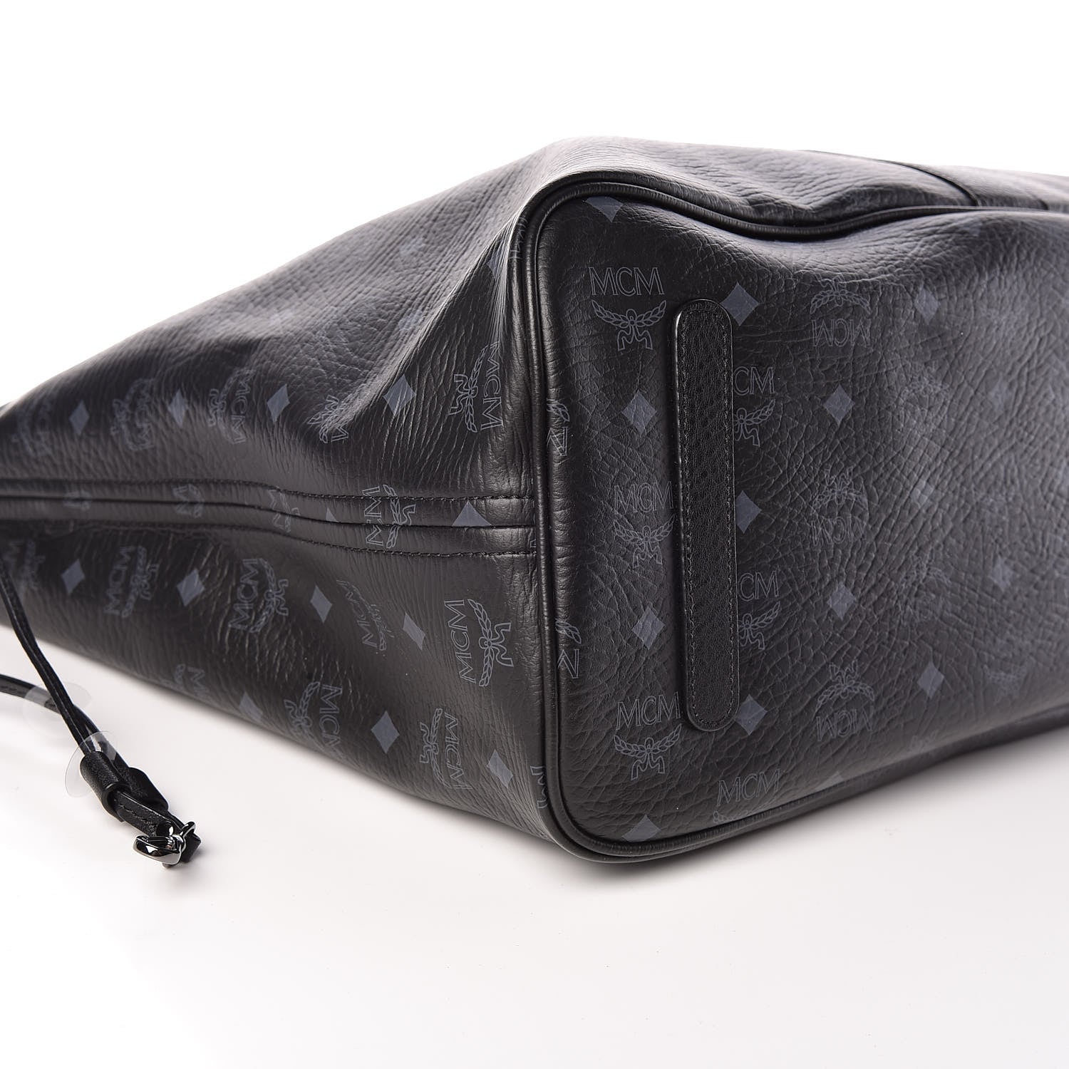 MCM Visetos Large Liz Reversible Shopper Tote Black 10 of 13