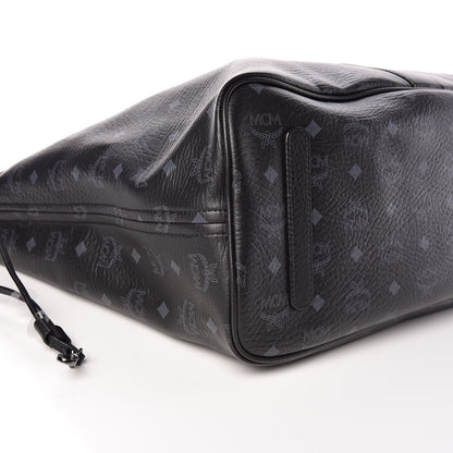 MCM Visetos Large Liz Reversible Shopper Tote Black 10 of 13