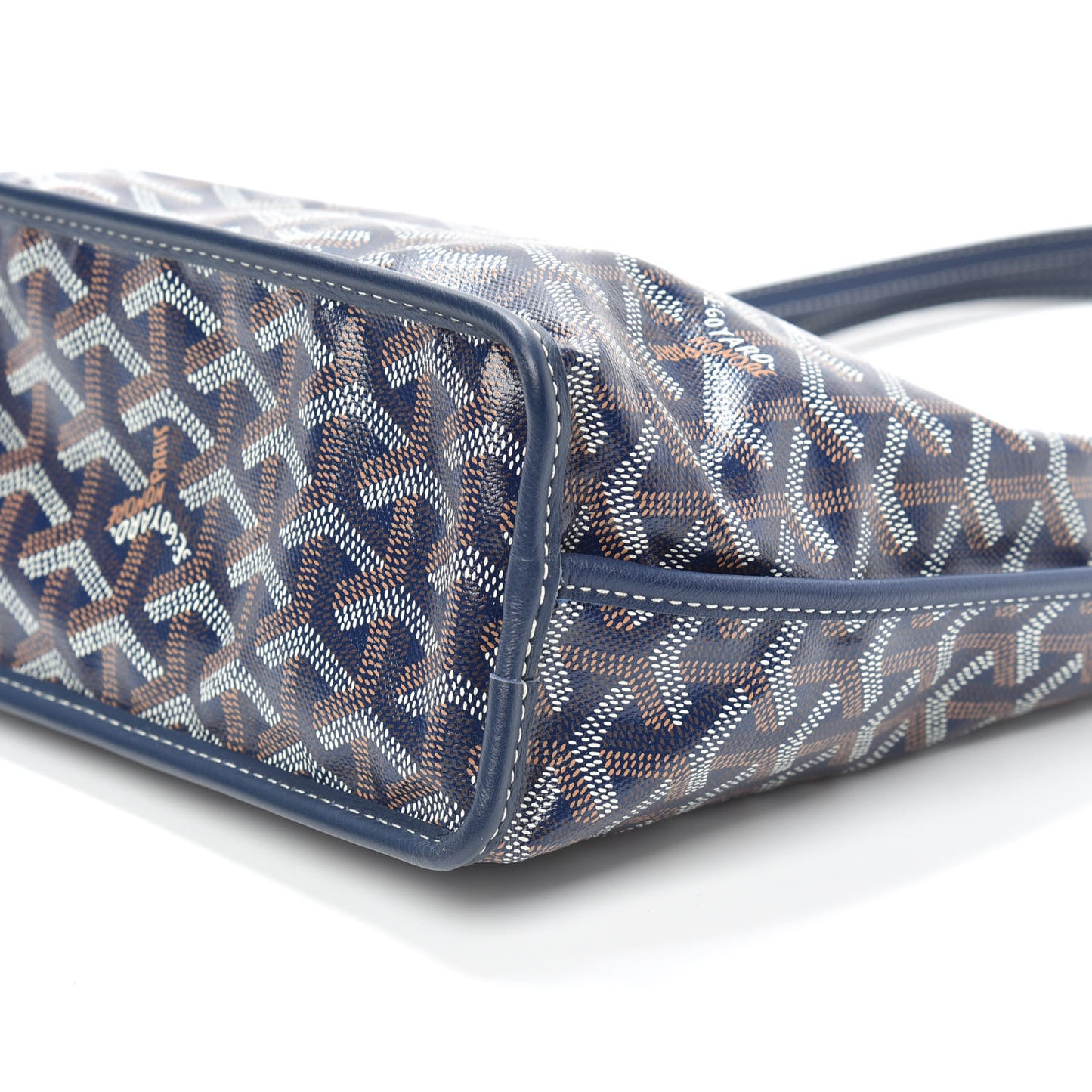 Goyardine Reversible Mini Anjou Navy