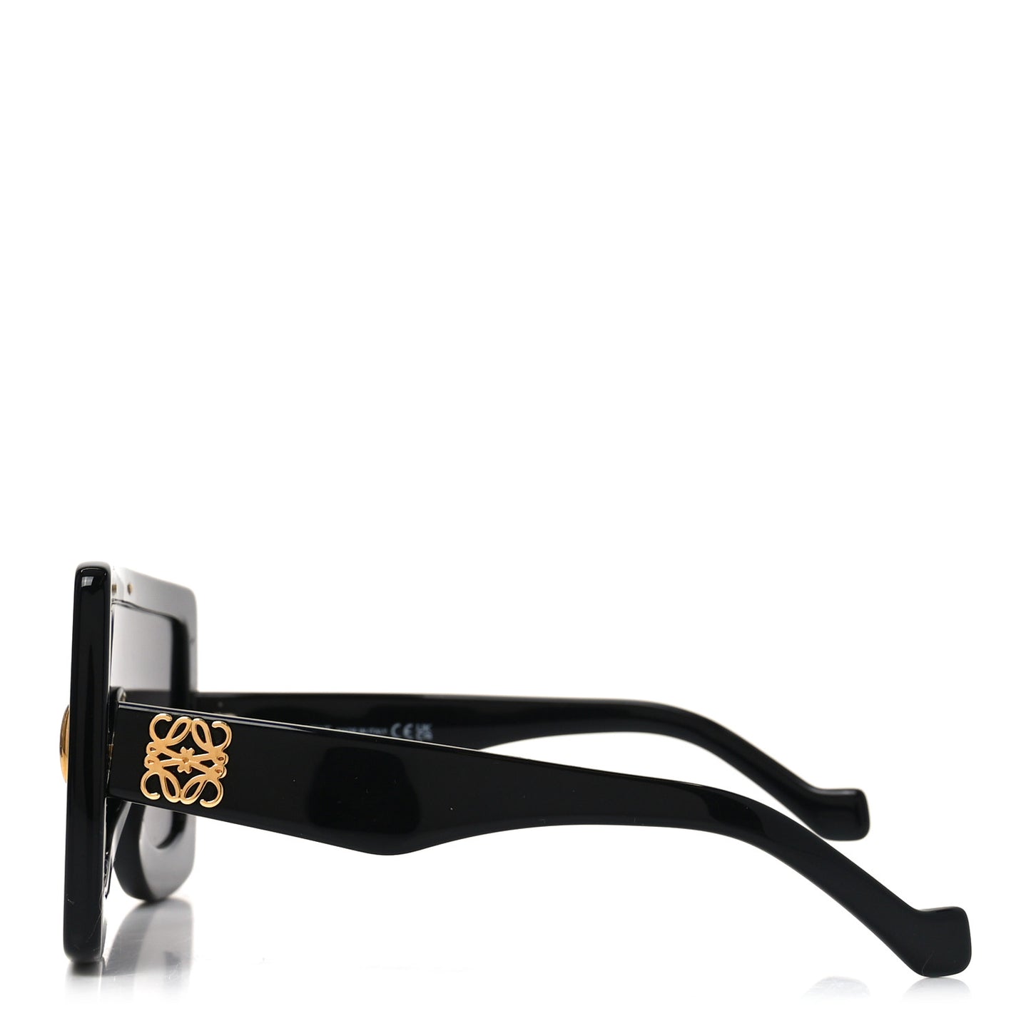 Acetate Anagram Shield Sunglasses LW40104I Black