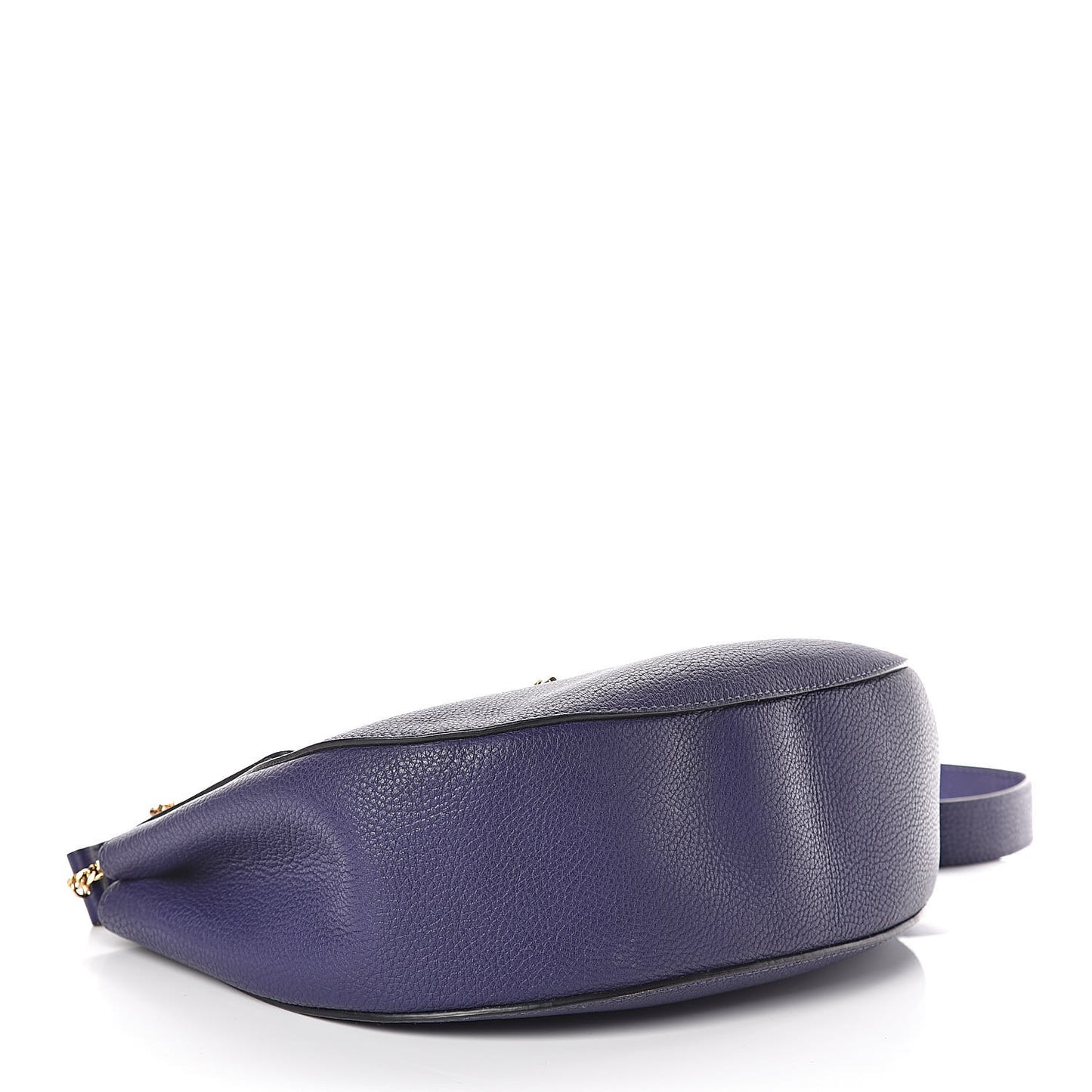 Grained Lambskin Large Drew Shoulder Bag Storm Blue