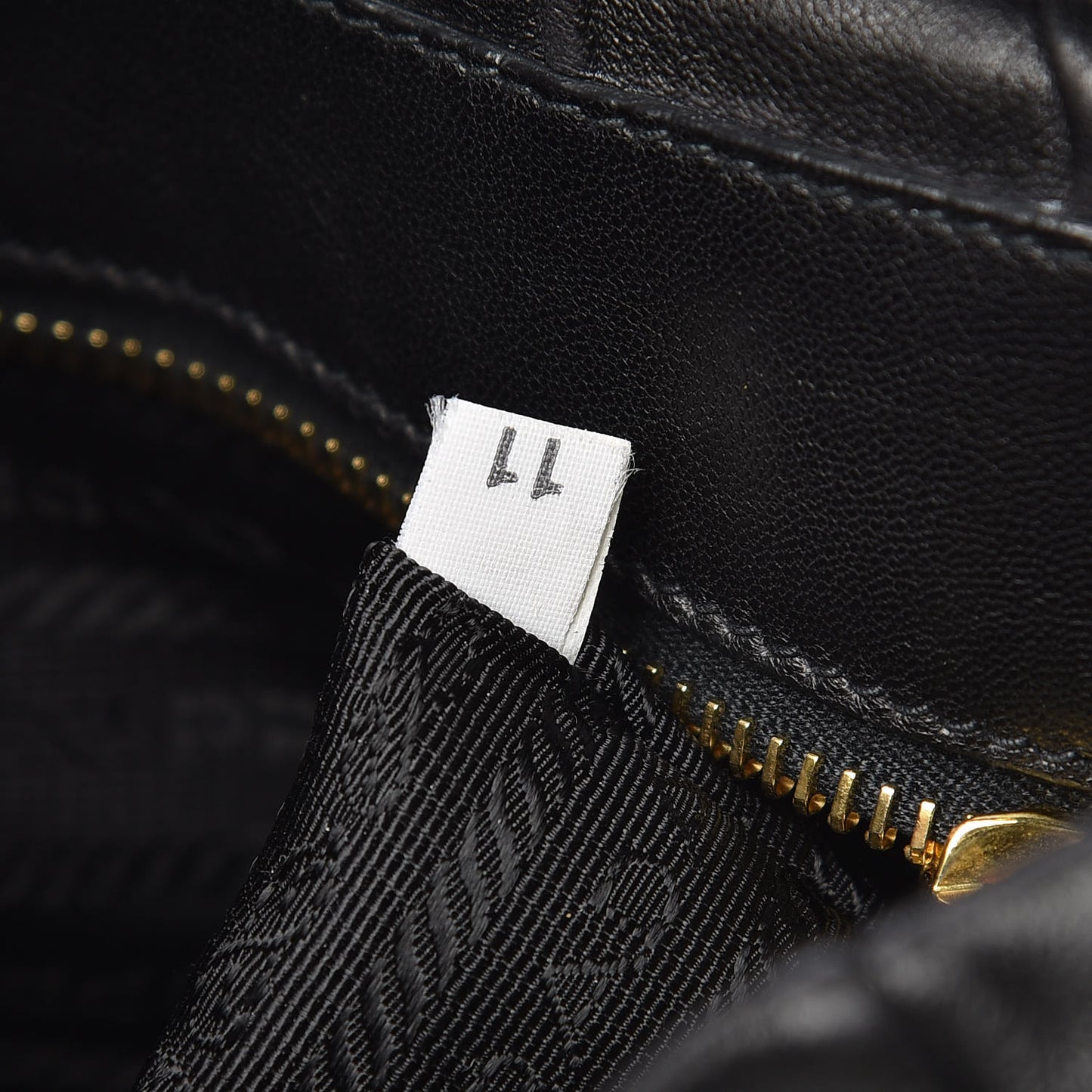 Nappa Dressy Gaufre Flap Bag Black