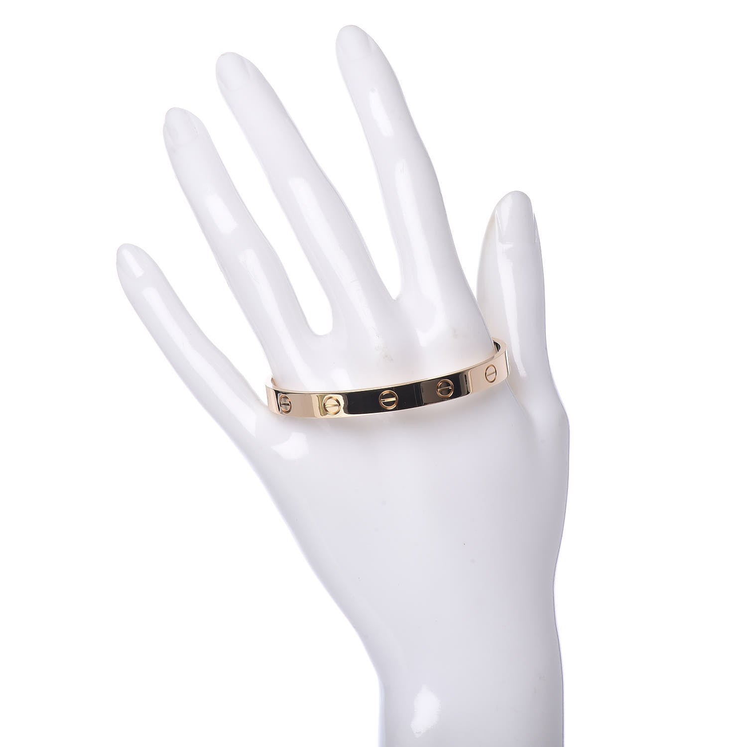 Cartier 18K Yellow Gold LOVE Cuff Bracelet 17 2 of 5