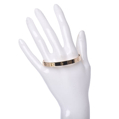 Cartier 18K Yellow Gold LOVE Cuff Bracelet 17 2 of 5