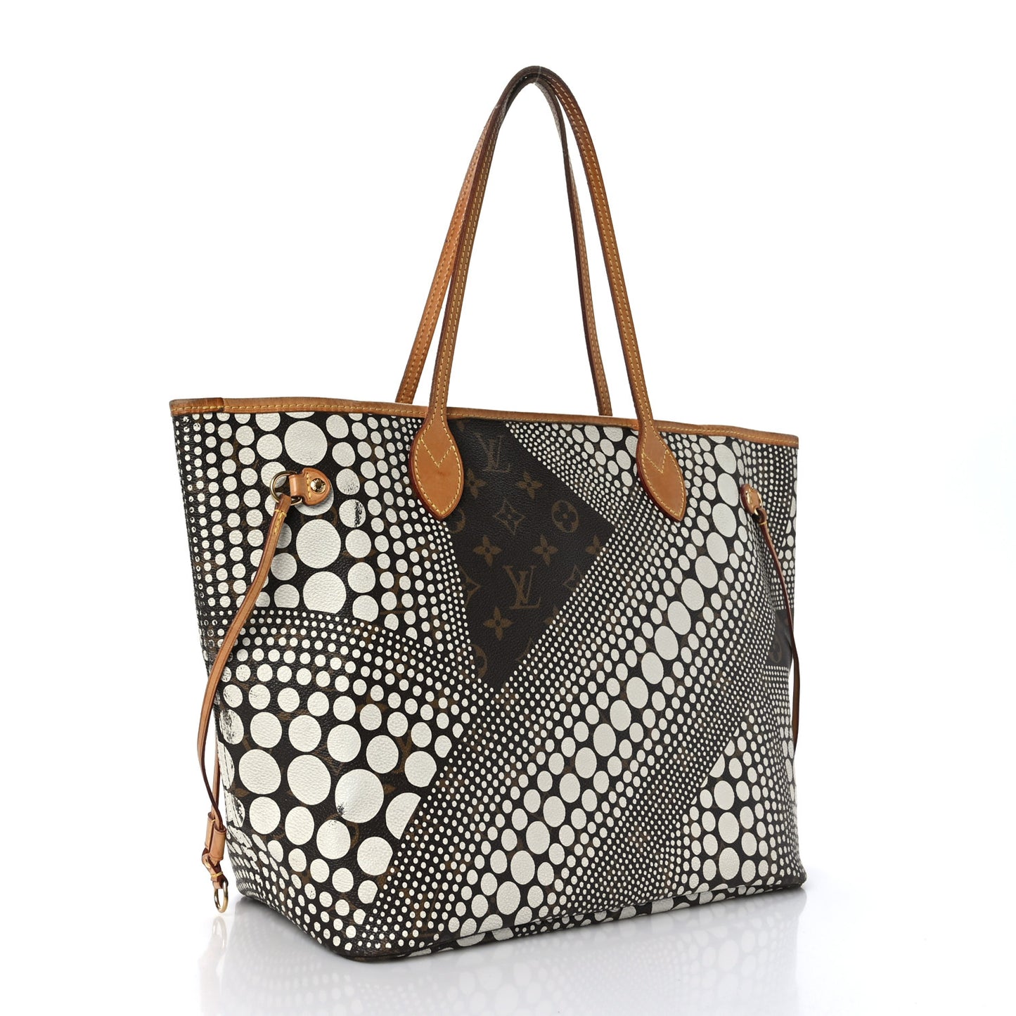 Monogram Kusama Waves Neverfull MM White