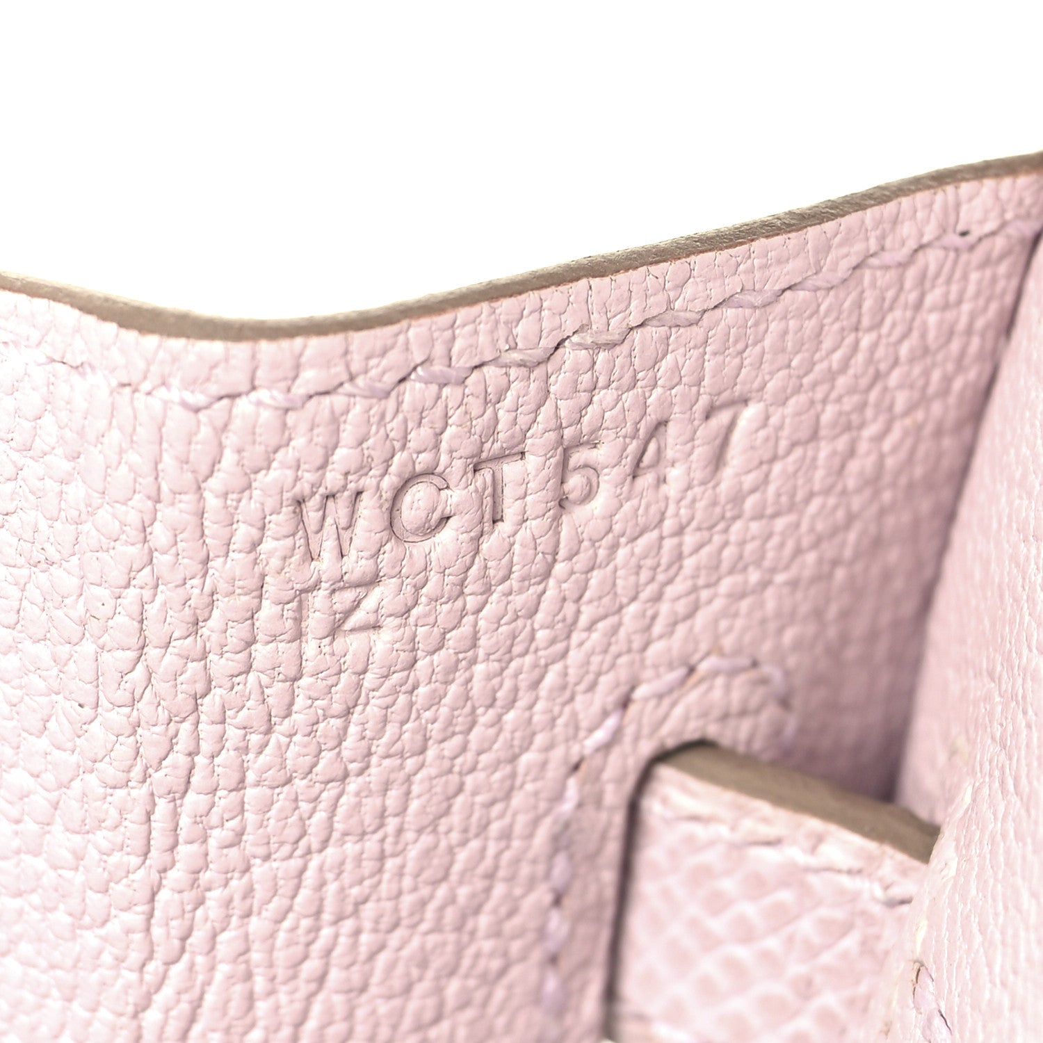 Hermes Epsom Horseshoe Birkin Sellier 25 Craie Mauve Pale 7 of 13