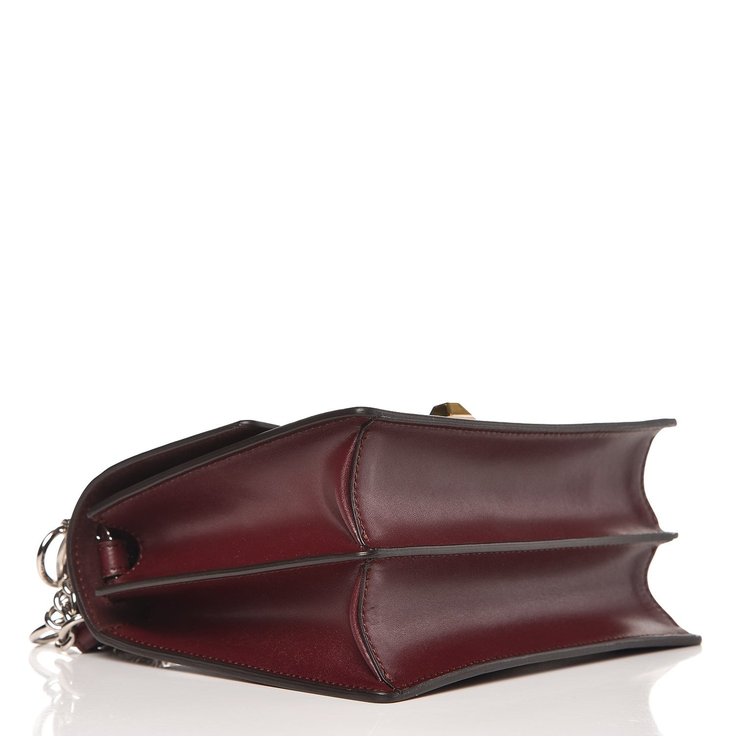 Vitello Liberty Studded Small Kan I Shoulder Bag Bordeaux Multicolor