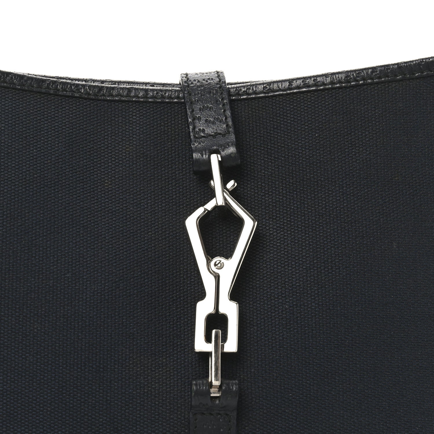 Gucci Canvas Bamboo Small Jackie O Hobo Black 8 of 10