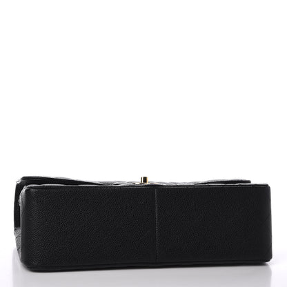 Chanel Caviar Quilted Jumbo Double Flap Black 3 of 9