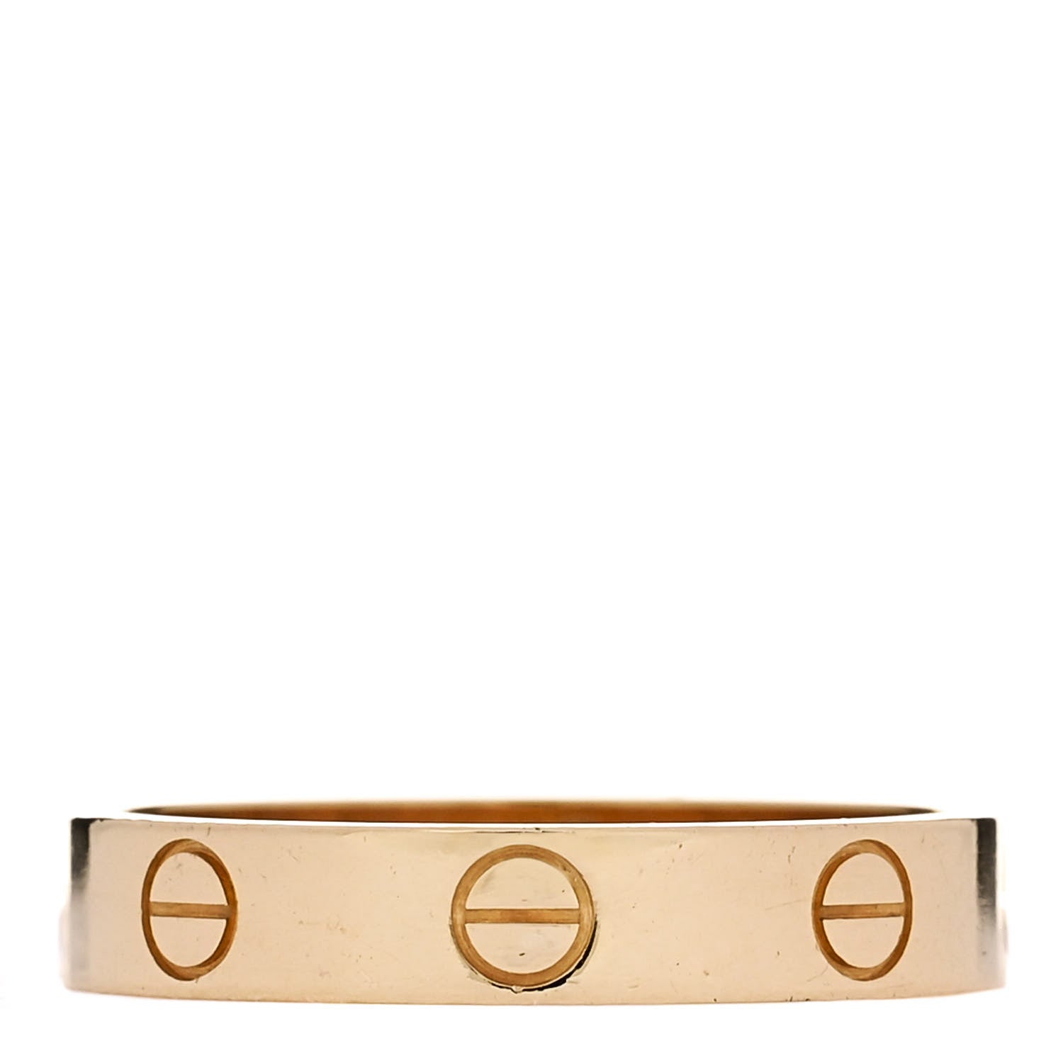 Cartier 18K Yellow Gold 3.5mm LOVE Wedding Band Ring 54 6.75 1 of 5