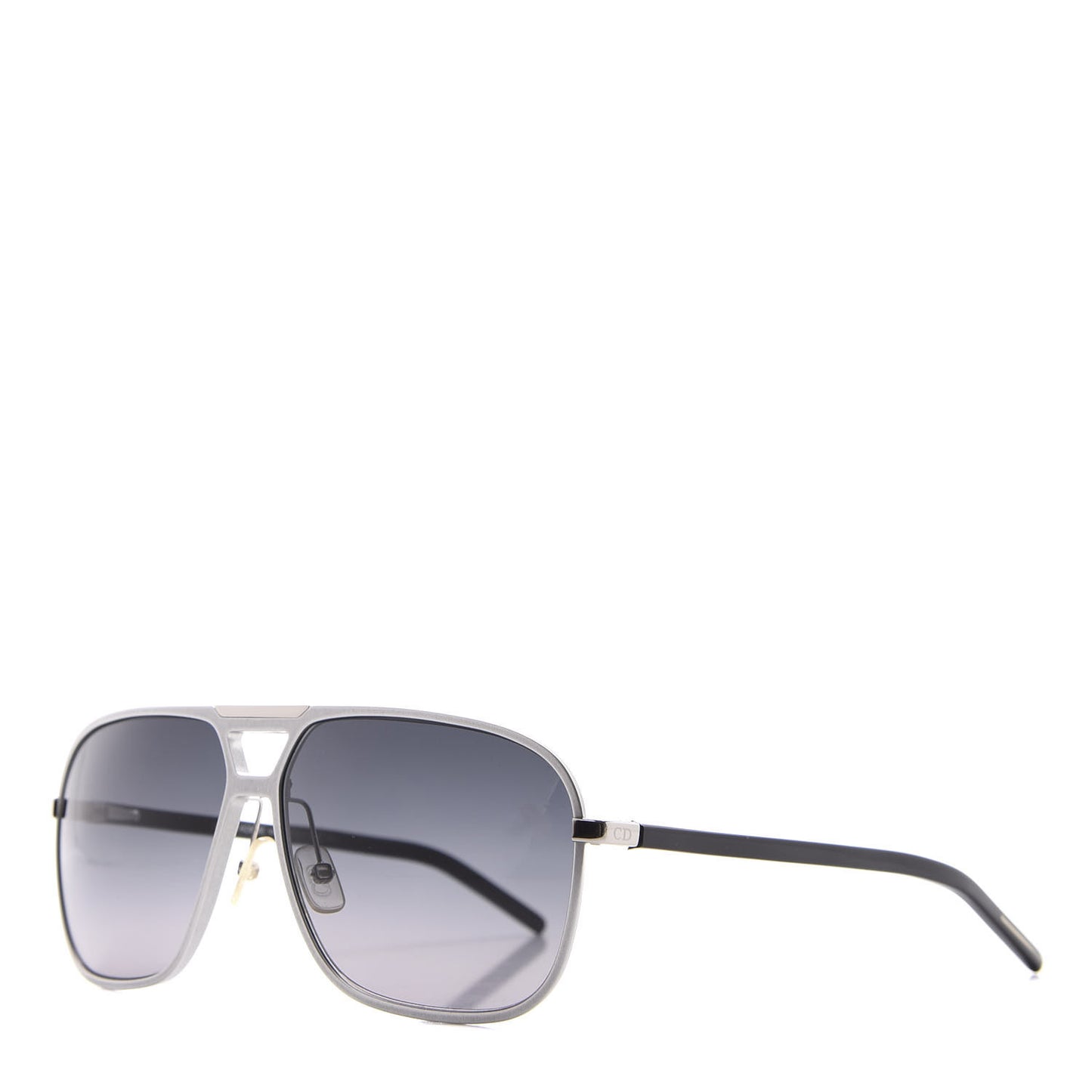 HOMME Aluminum Aviator Sunglasses Silver
