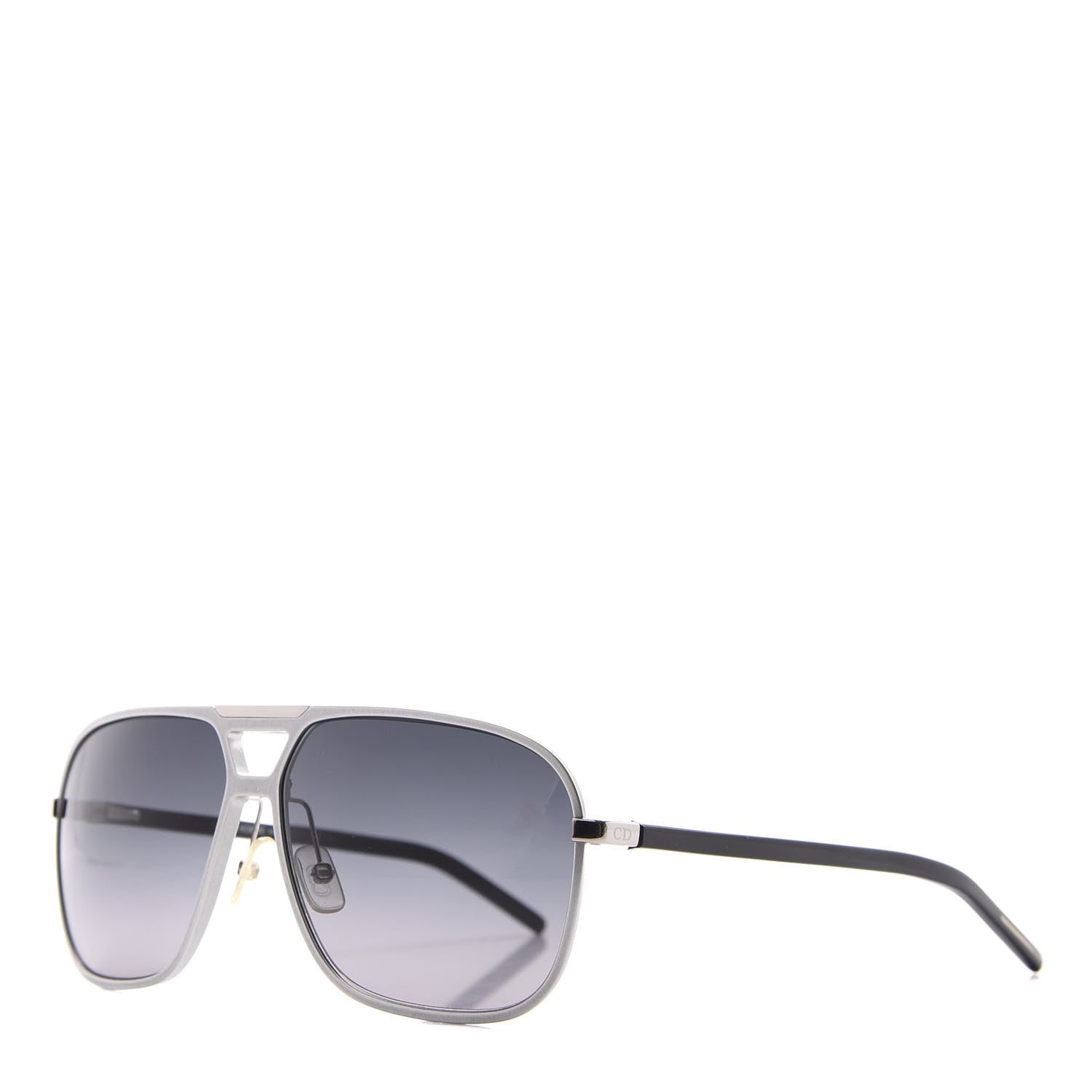 Christian Dior HOMME Aluminum Aviator Sunglasses Silver 1 of 7