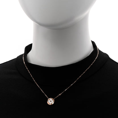 Louis Vuitton 18K Pink Gold Diamond Mother of Pearl Color Blossom BB Sun Pendant Necklace 2 of 6