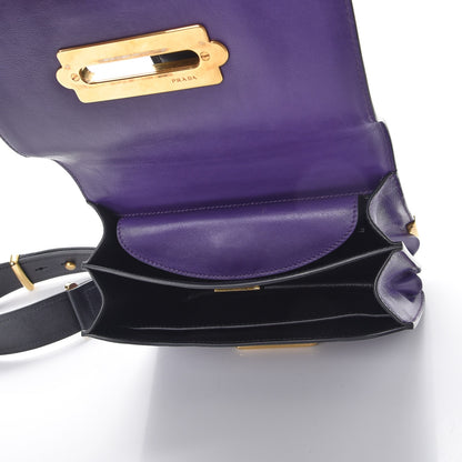 Prada City Calf Saffiano Cahier Bag Viola Black 5 of 8