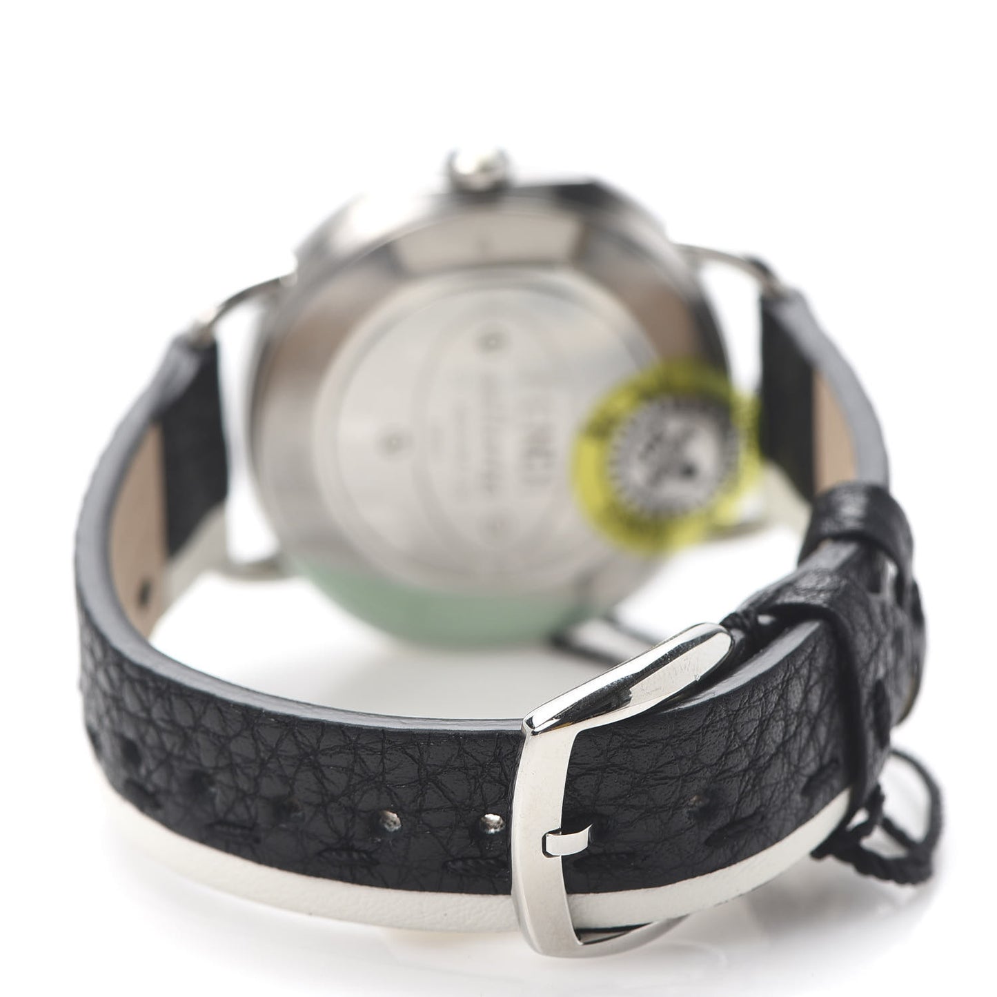 Stainless Steel Calfskin 38mm Selleria Two Tone Quartz Watch Grey