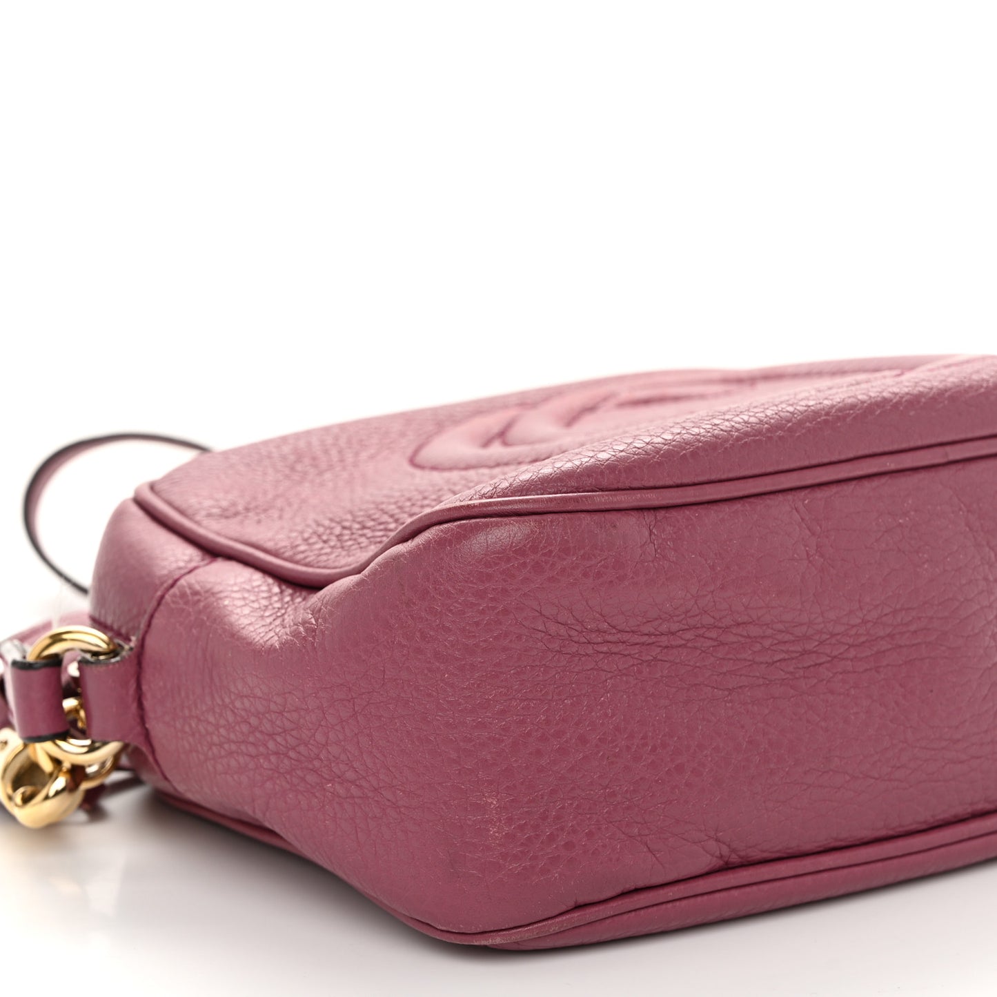 Pebbled Calfskin Small Soho Disco Bag Peonia Flower
