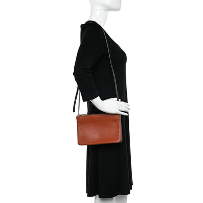 Celine Lambskin Small Multicolor Trio Crossbody Bag Tan Multicolor 2 of 11