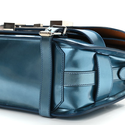 Proenza Schouler Metallic Patent PS11 Classic Shoulder Bag Ocean Blue 10 of 14