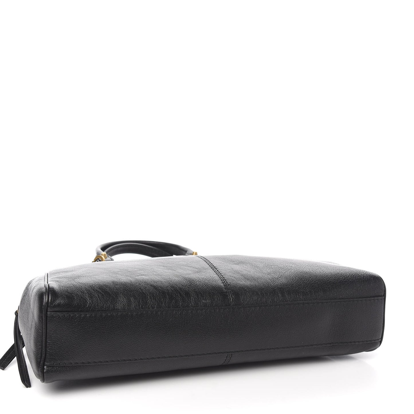 Calfskin Medium Re(Belle) Top Handle Bag Black