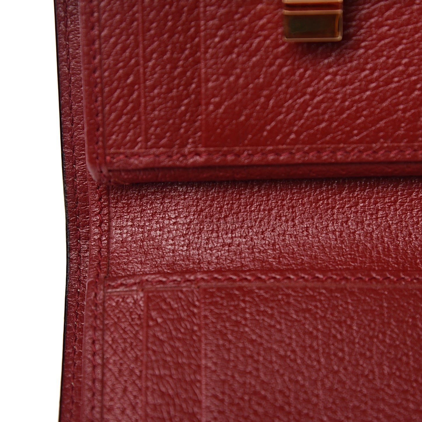 GG Supreme Monogram Tian Padlock Wallet Beige Multicolor Red