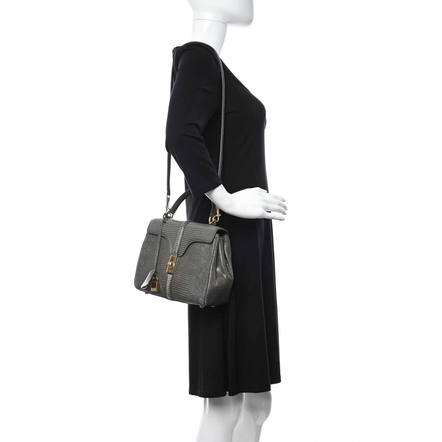 Lizard Small 16 Top Handle Bag