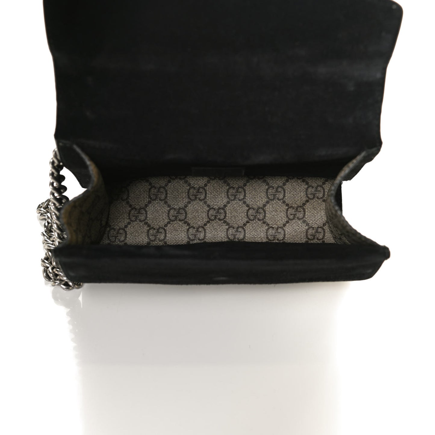 GG Supreme Monogram Mini Dionysus Shoulder Bag Black