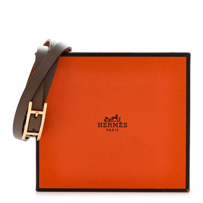 Hermes Swift Hapi Triple Tour Wrap Bracelet S Etoupe 6 of 6