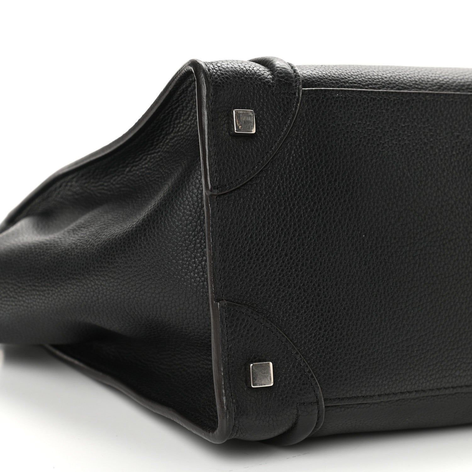 Celine Drummed Calfskin Mini Luggage Black 7 of 9