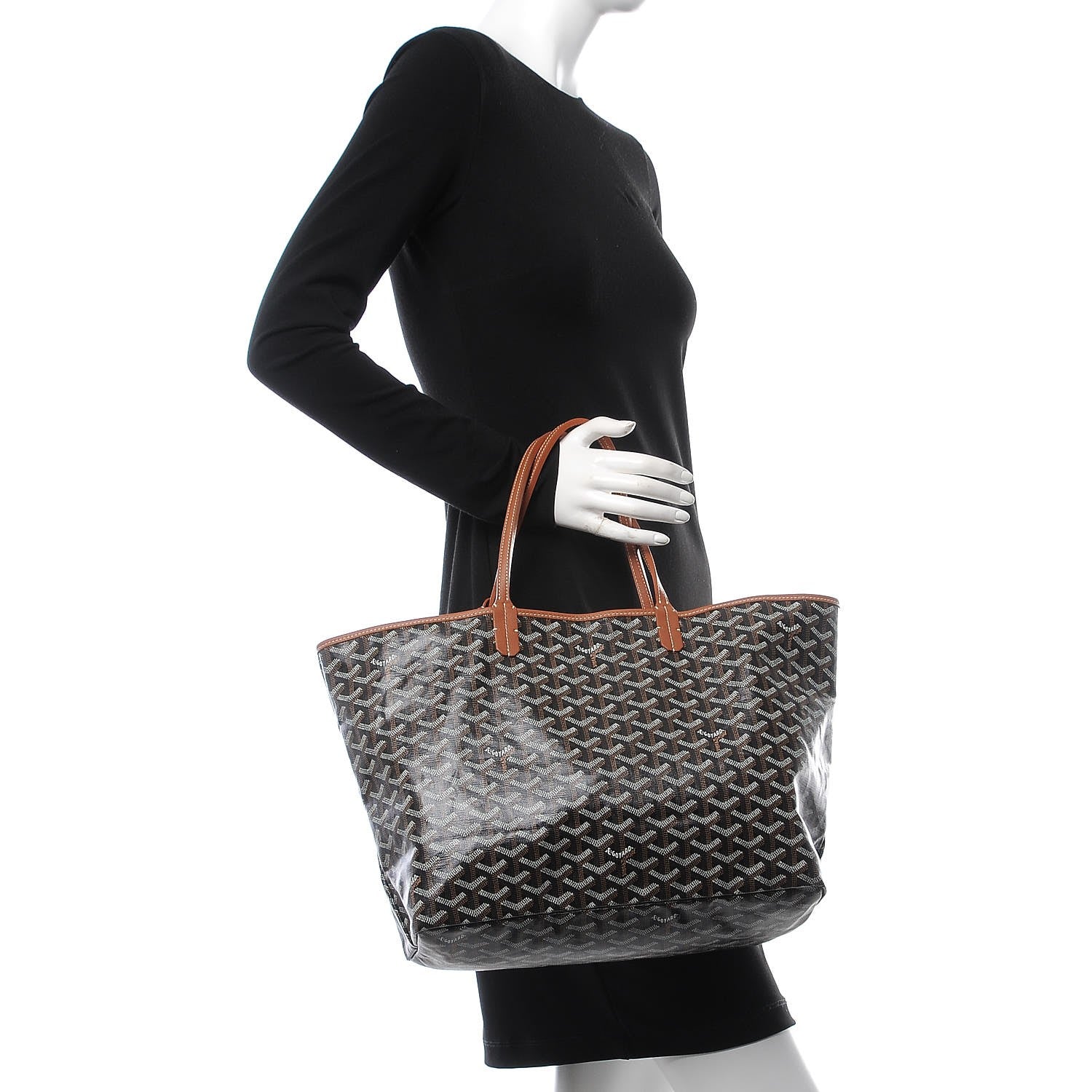 Goyard Goyardine Saint Louis PM Black Gold 2 of 8