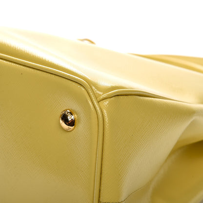 Prada Saffiano Vernice Tote Ananas 15 of 17