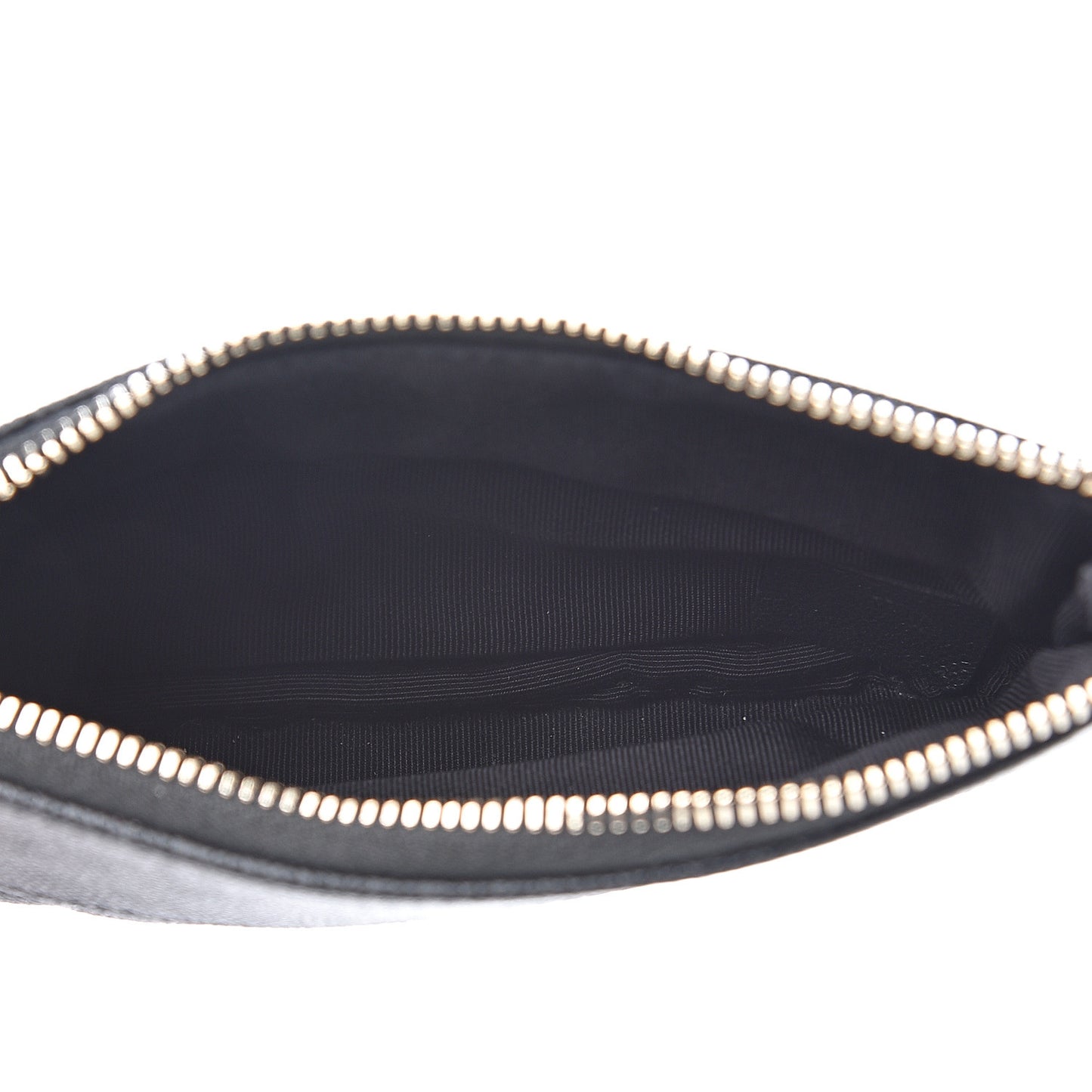 Caviar Quilted Small Vintage Mademoiselle Cosmetic Case Black
