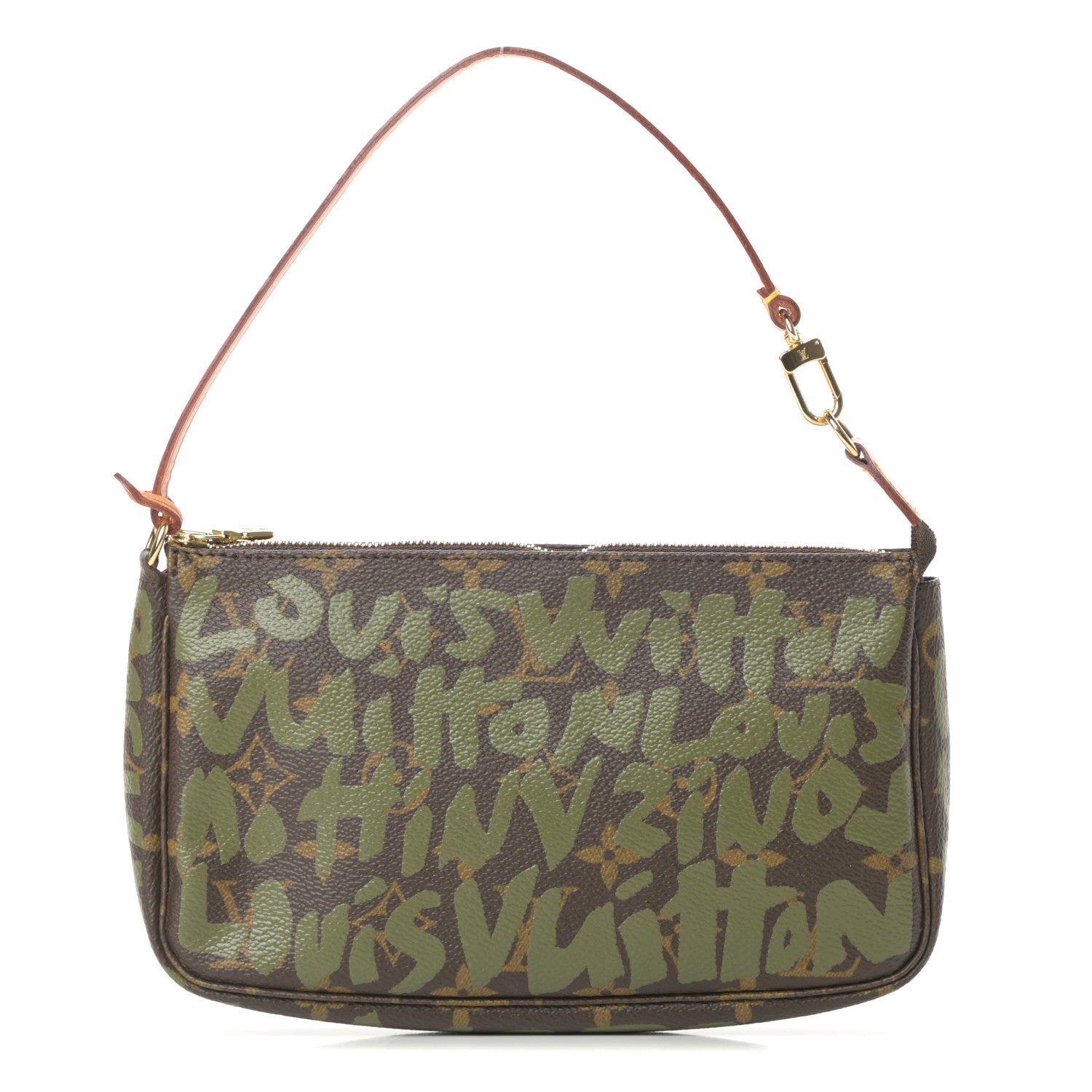 Louis Vuitton Monogram Graffiti Pochette Accessories Kaki 1 of 12
