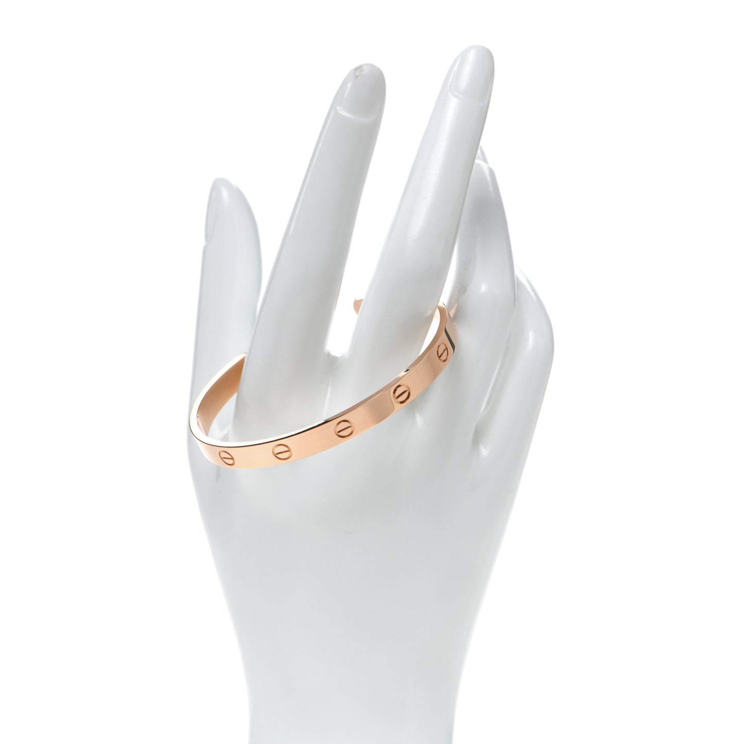 18K Pink Gold LOVE Cuff Bracelet 18
