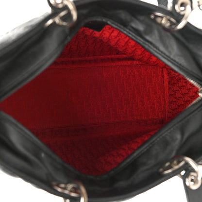 Christian Dior Lambskin Cannage Large Lady Dior Black 5 of 11