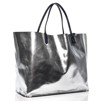 Givenchy Metallic Calfskin Suede Ombre Large Reversible Antigona Tote Blue Silver 6 of 16