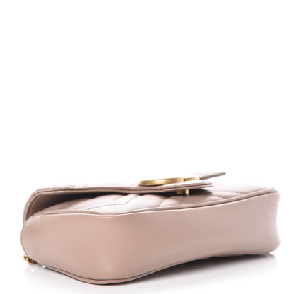 Gucci Calfskin Matelasse Super Mini GG Marmont Shoulder Bag Porcelain Rose 4 of 10