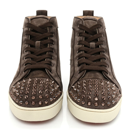 Christian Louboutin Mens Suede Lou Spikes Flat Sneakers 43 Castor Africa 2 of 12